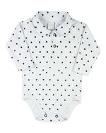Macacao Bebe Menina Salopete Plush e Body Suedine Bordado Corujinha