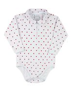 Macacao Bebe Menina Salopete Plush e Body Suedine Bordado Corujinha