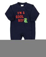 Macacão Bebê Cotton Longo Silk Dino I'm a Cool Boy
