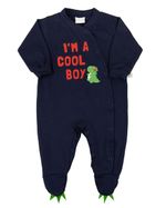Macacão Bebê Cotton Longo Silk Dino I'm a Cool Boy