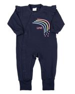 Macacão Bebê Longo Cotton Bordado Love