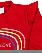 Macacão Bebê Longo Cotton Bordado Love
