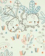 Macacao Bebe Menino Plush com Silk Screen de Oncinhas