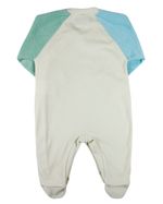Macacao Bebe Plush Menino com Pezinho Bordado Leão