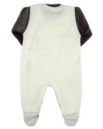 Macacao Bebe Menino Plush Bordados Aplicados Elefantinhos