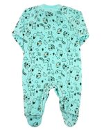 Macacao Bebe Menino Plush Estampado com Bordados Aplicados de Alce