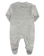 Macacao Bebe Menino Plush com Bordados Aplicados de Monstrinho
