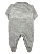 Macacao Bebe Menina Plush Bordado de Ursinha com Lacinhos