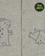 Macacão Bebê Malha Gappy Touca Dinossauros