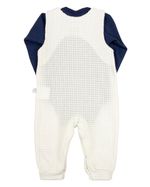 Macacao Bebe Menino Salopete Plush Trabalhado Muffin Body Suedine Bordado Coala