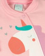 Macacao Bebe Menina Malha Piquet Silk Pônei