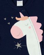 Macacao Bebe Menina Malha Piquet Silk Pônei