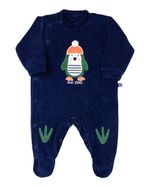 Macacão Bebê Plush Pinguim com Patinhas