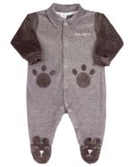 Macacão Bebê Plush Listrado Kid Patinhas