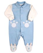 Macacão Bebê Plush Listrado Kid Patinhas