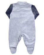 Macacão Bebê Plush Listrado Kid Patinhas