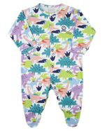 Macacão Bebê Menino Longo Suedine de Algodão com Estampa Digital