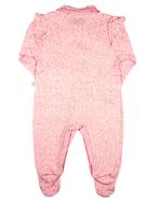 Macacao Bebe Longo Menina Suedine Estampado Bordados Aplicados Zebrinha