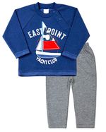 Conjunto Bebê Malha Minichevron e Moletom East Point