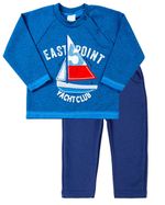 Conjunto Bebê Malha Minichevron e Moletom East Point