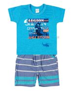 Conjunto Bebê Malha Vintage e Listrado Balesi Legion