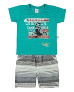 Conjunto Bebê Malha Vintage e Listrado Balesi Legion