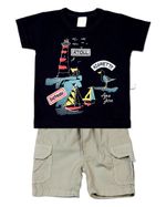 Conjunto Bebê Meia Malha Atoll Aigrette Bateau