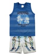 Conjunto Bebê Malha e Microfibra Surfing