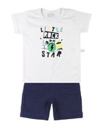 Conjunto Bebê Meia Malha e Moletinho Little Rock Star