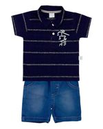 Conjunto Bebê Malha Índigo Platinum Surf AZ