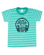 Conjunto Malha Listrada Cool e Moletinho Just Rock