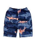 Conjunto Bebê Menino Meia Malha e Molicotton Estampado Tubarão Take Me To The Beach