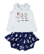 Conjunto Bebê Cotton e Tecido Tarsila Estampa Digital Coelhos