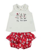 Conjunto Bebê Cotton e Tecido Tarsila Estampa Digital Coelhos