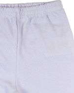 Calça Bebê Suedine Com Pezinho e Babados
