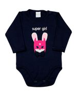Body Bebê Suedine Super Girl