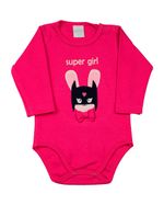 Body Bebê Suedine Super Girl