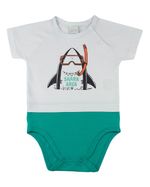 Body Bebê Cotton Silk Tubarão - Shark Area