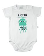 Body Bebê Cotton Conforto Polvo Nice To Sea You