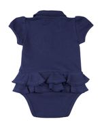 Body Bebê Golinha Piquet Superconfort Bordado Âncora