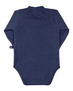Body Bebê Malha Jeans Strech com Bolsinho