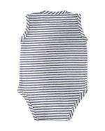 Body Bebê Sem Manga Malha Listrada Crisp Silk Screen Aloha