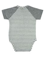 Body Bebê Menino Cotton Listrado Bordado Coqueiros