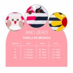 Macacão Bebê Sem Manga Listrado Kit 2 Peças Coruja e Margarida