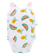 Kit Body Bebê Menina Suedine Estampado Melancias