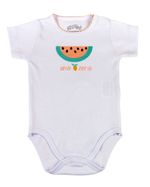 Kit Body Bebê Menina Suedine Estampado Melancias