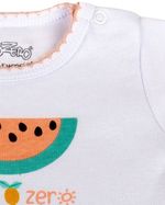 Kit Body Bebê Menina Suedine Estampado Melancias