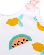 Kit Body Bebê Menina Suedine Estampado Melancias