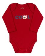 Kit Body Bebê Menino Menina Manga Longa Suedine Algodão Fio Egípcio e Piquet Silk Ursinho Cool