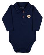 Kit Body Bebê Menino Menina Manga Longa Suedine Algodão Fio Egípcio e Piquet Silk Ursinho Cool